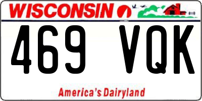 WI license plate 469VQK