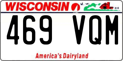 WI license plate 469VQM