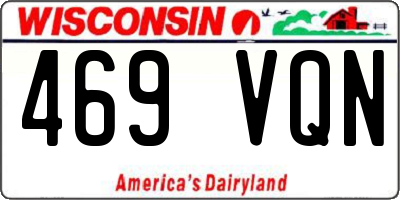 WI license plate 469VQN