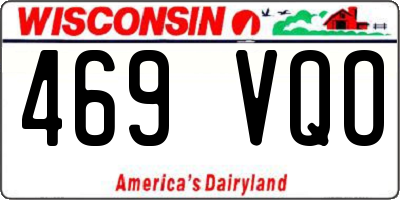 WI license plate 469VQO