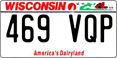 WI license plate 469VQP
