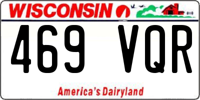 WI license plate 469VQR