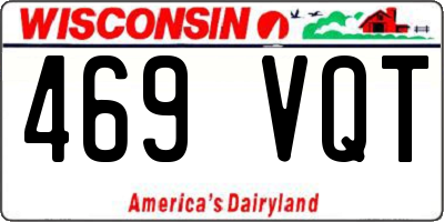 WI license plate 469VQT