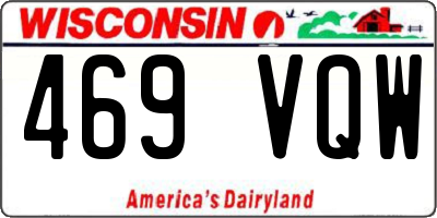 WI license plate 469VQW