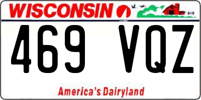 WI license plate 469VQZ