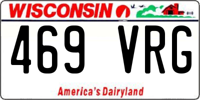 WI license plate 469VRG