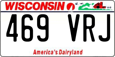 WI license plate 469VRJ