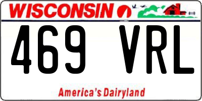 WI license plate 469VRL