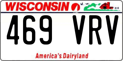 WI license plate 469VRV