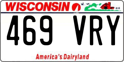 WI license plate 469VRY