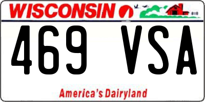 WI license plate 469VSA