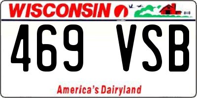 WI license plate 469VSB