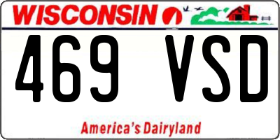 WI license plate 469VSD