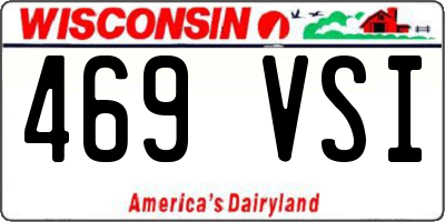 WI license plate 469VSI