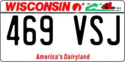 WI license plate 469VSJ
