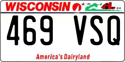 WI license plate 469VSQ