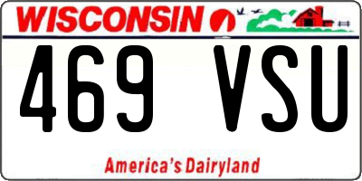 WI license plate 469VSU