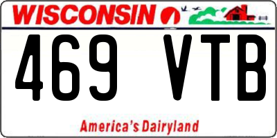 WI license plate 469VTB