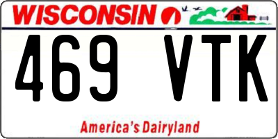WI license plate 469VTK