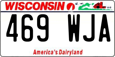 WI license plate 469WJA