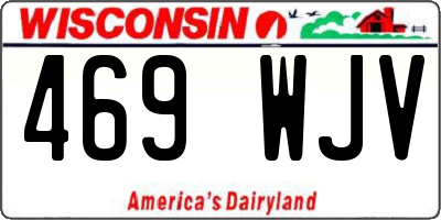 WI license plate 469WJV