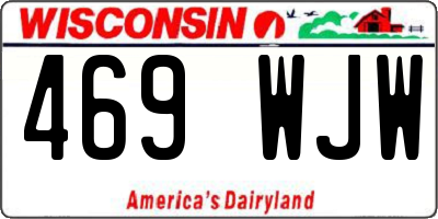 WI license plate 469WJW