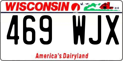 WI license plate 469WJX