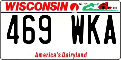 WI license plate 469WKA