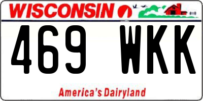 WI license plate 469WKK