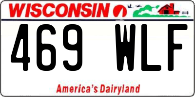 WI license plate 469WLF