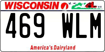 WI license plate 469WLM