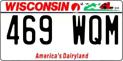 WI license plate 469WQM