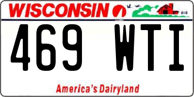 WI license plate 469WTI