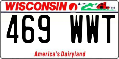 WI license plate 469WWT