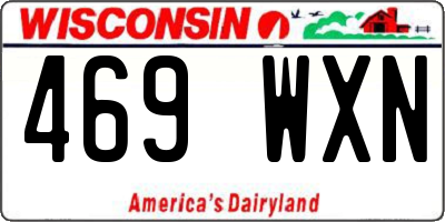 WI license plate 469WXN