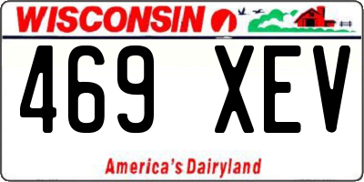 WI license plate 469XEV