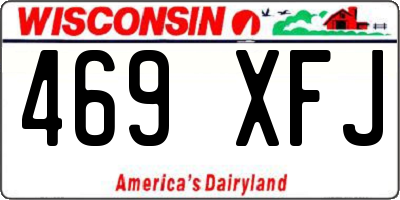 WI license plate 469XFJ