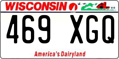 WI license plate 469XGQ