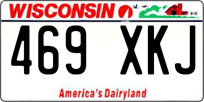 WI license plate 469XKJ
