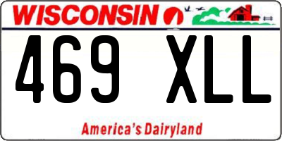 WI license plate 469XLL