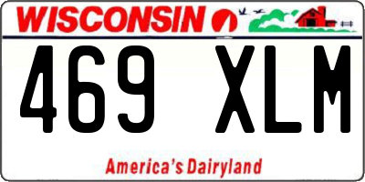 WI license plate 469XLM