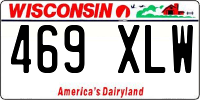 WI license plate 469XLW