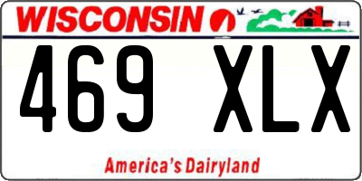 WI license plate 469XLX