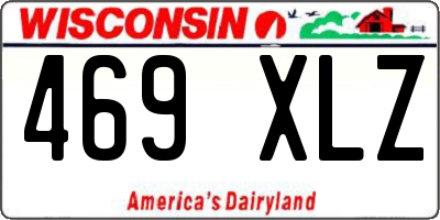 WI license plate 469XLZ