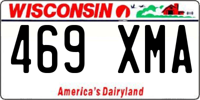 WI license plate 469XMA