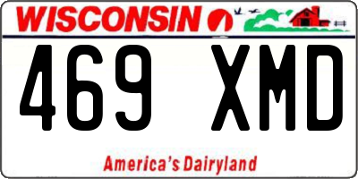 WI license plate 469XMD