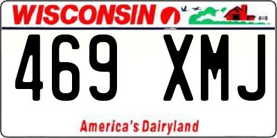 WI license plate 469XMJ