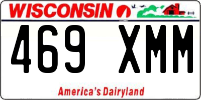 WI license plate 469XMM