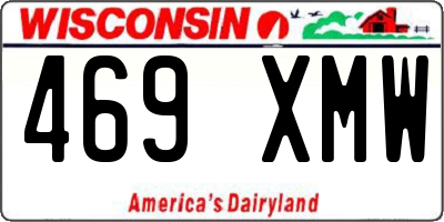 WI license plate 469XMW