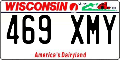 WI license plate 469XMY